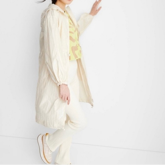 NWT Future Collective X Target Waist Cinched Hooded Below Knee Jacket Size XS - Picture 3 of 8